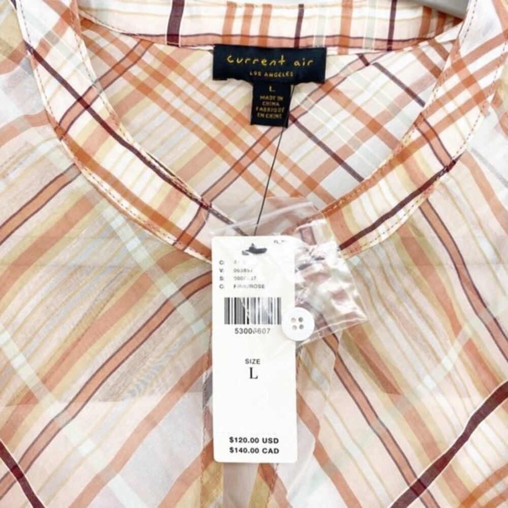 Anthropologie Current Air Polly Ruffled-Peasant L - Picture 10 of 13